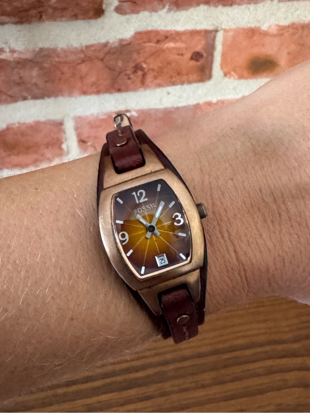 Women’s Fossil Watch with Leather Band